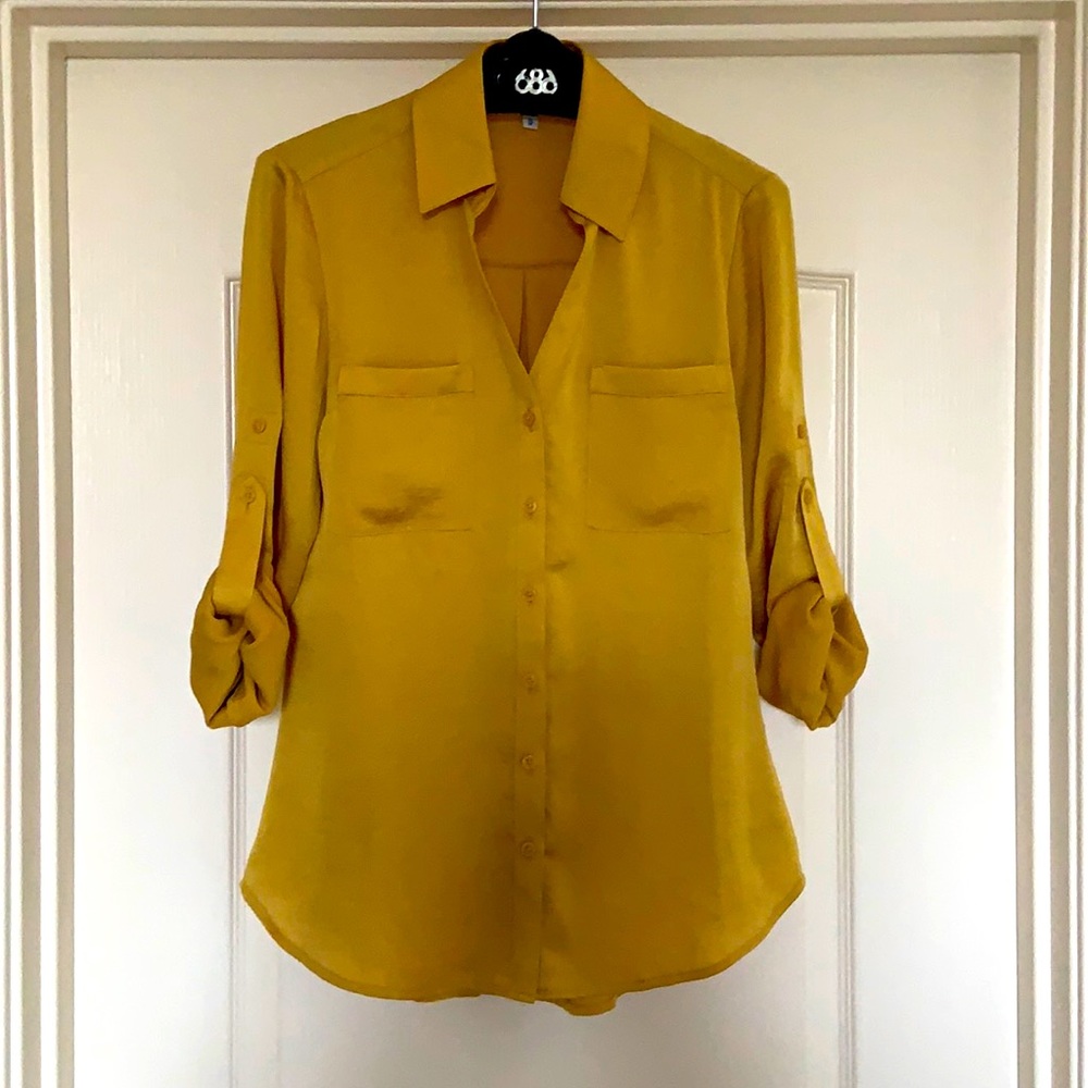 Express - Gold Button Up Shirt